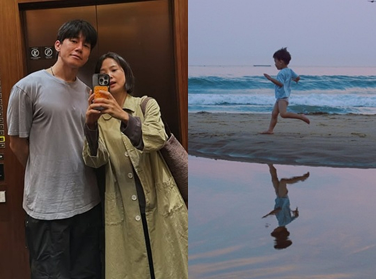 윤승아, '♥김무열' 닮은 4살 아들 공개..남다른 피지컬