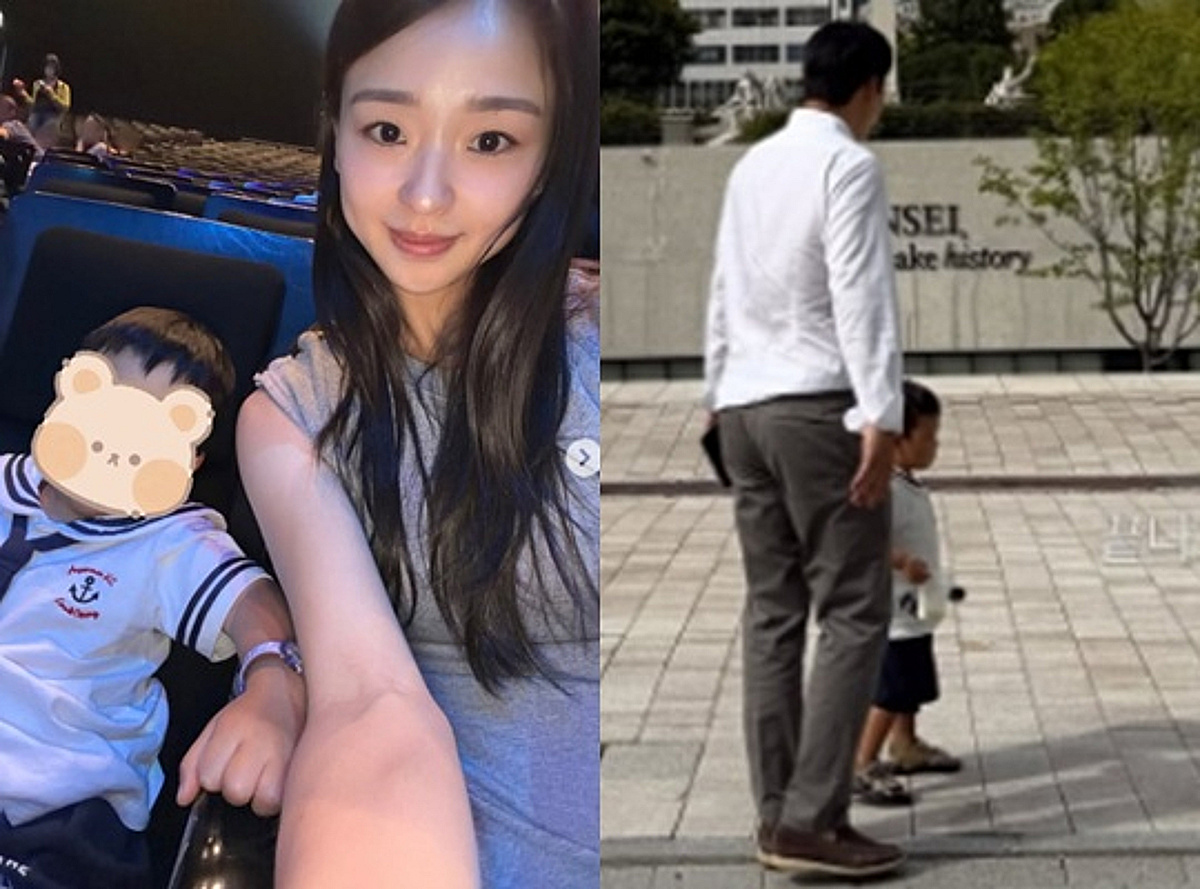 손연재, ♥금융인 남편 공개..아들과 가족 데이트 [스타이슈]