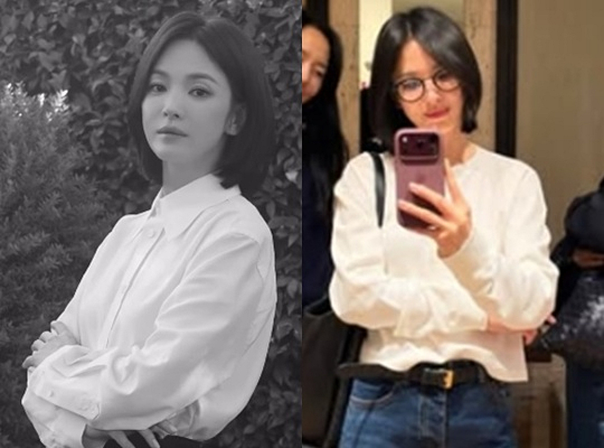 송혜교의 추석..명품 브랜드 행사 후, 안경 쓰고 수수한 휴식 [스타이슈]