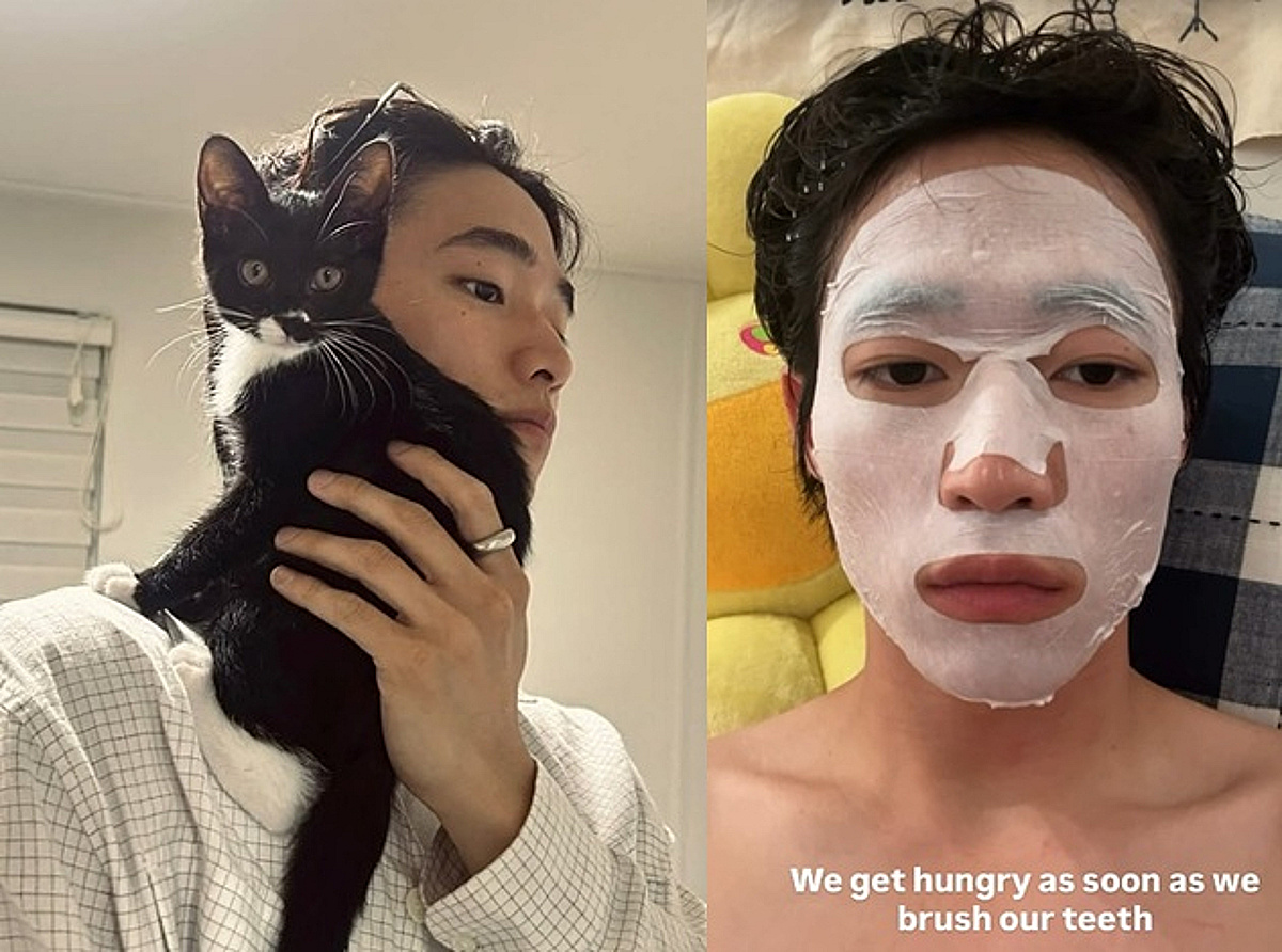 '제니의 남자' 카이, 웃긴 사람이었네.."양치질 하자마자 배고파" [스타이슈]