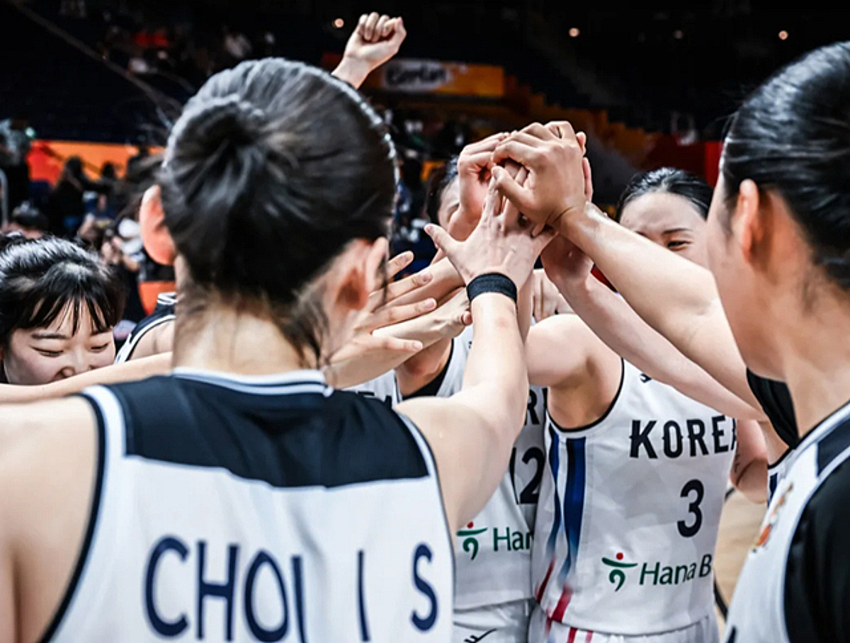 "한국 농구 어떻게 하는지 잘 봐라" 상대도 인정한 격차... 66점 차 대패에도 "배움의 기회"