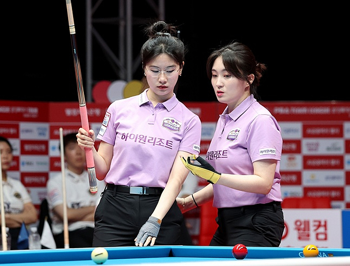 '비시즌 전력 보강' 하이원리조트·휴온스 나란히 3연승, 하이원 PBA 팀리그 2라운드 선두 도약