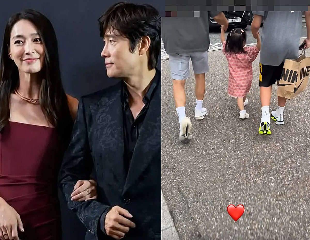 아빠 이병헌·오빠 준후 손 꼭잡은 ♥서이..엄마 이민정 흐뭇 미소[스타이슈]