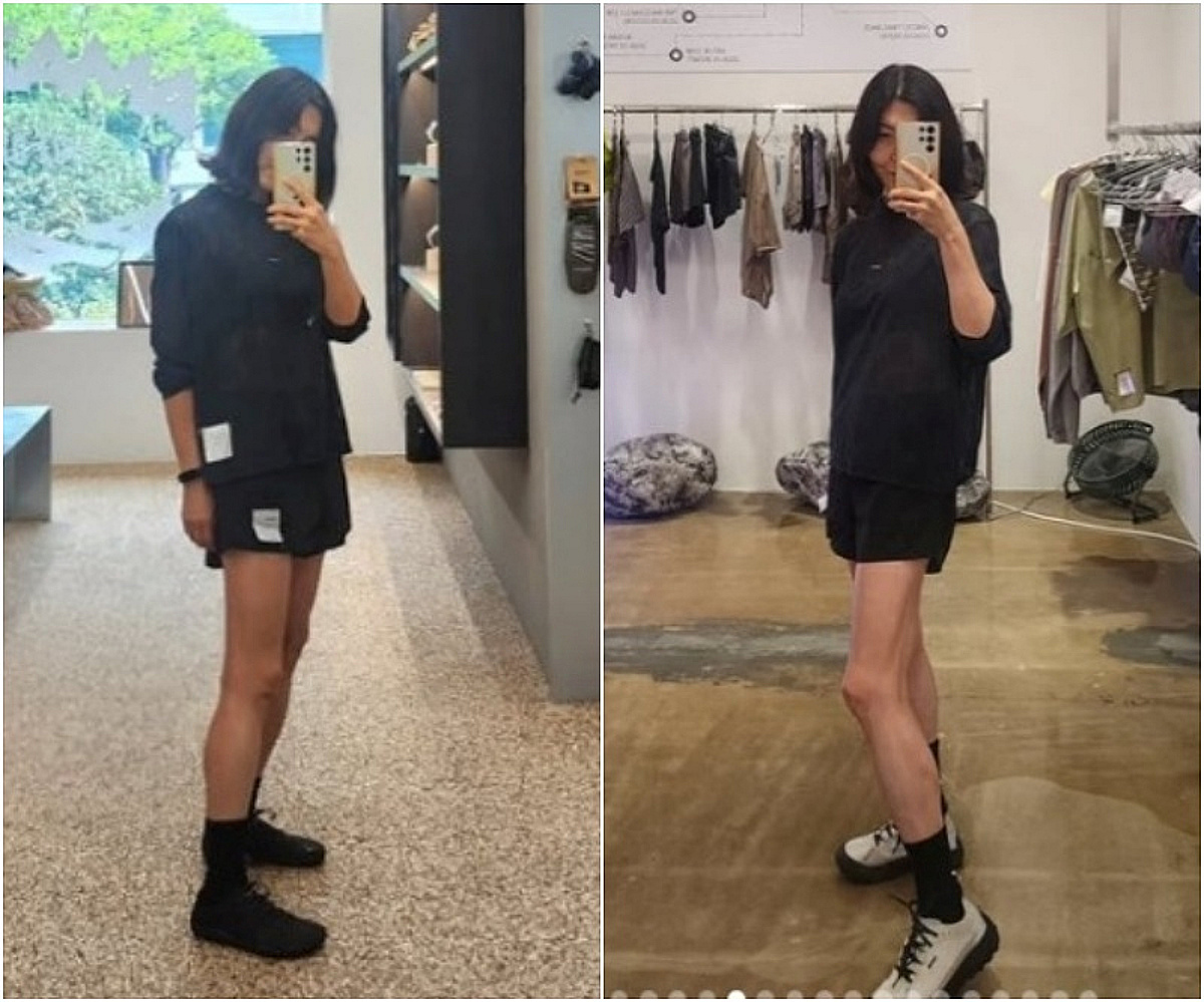 김신영은 요요 왔는데...'44kg' 한혜연, 일자 다리 뽐내는 유지어터