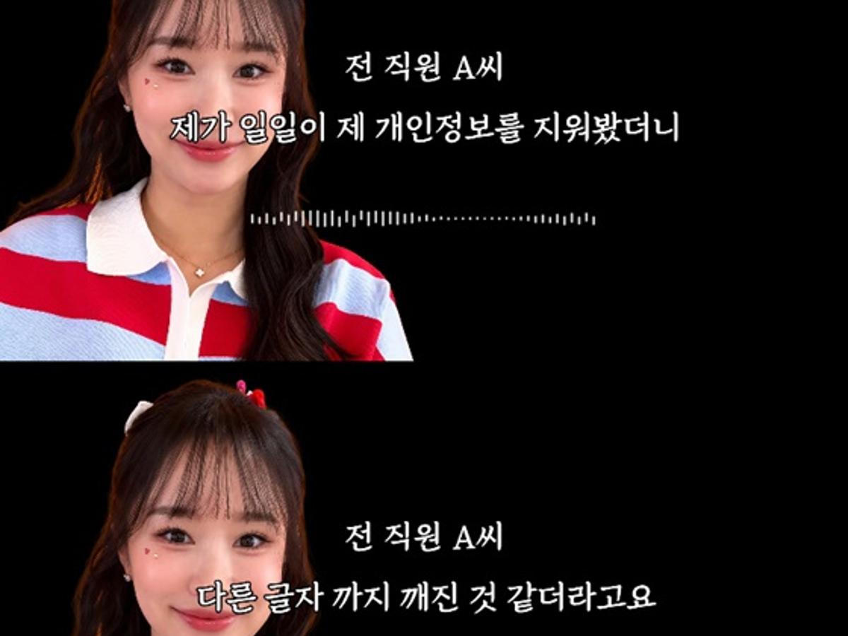 헤이지니 폭로자, 증거 AI 조작설..원본 파일 공개→직접 해명 "개인정보 가리려다"