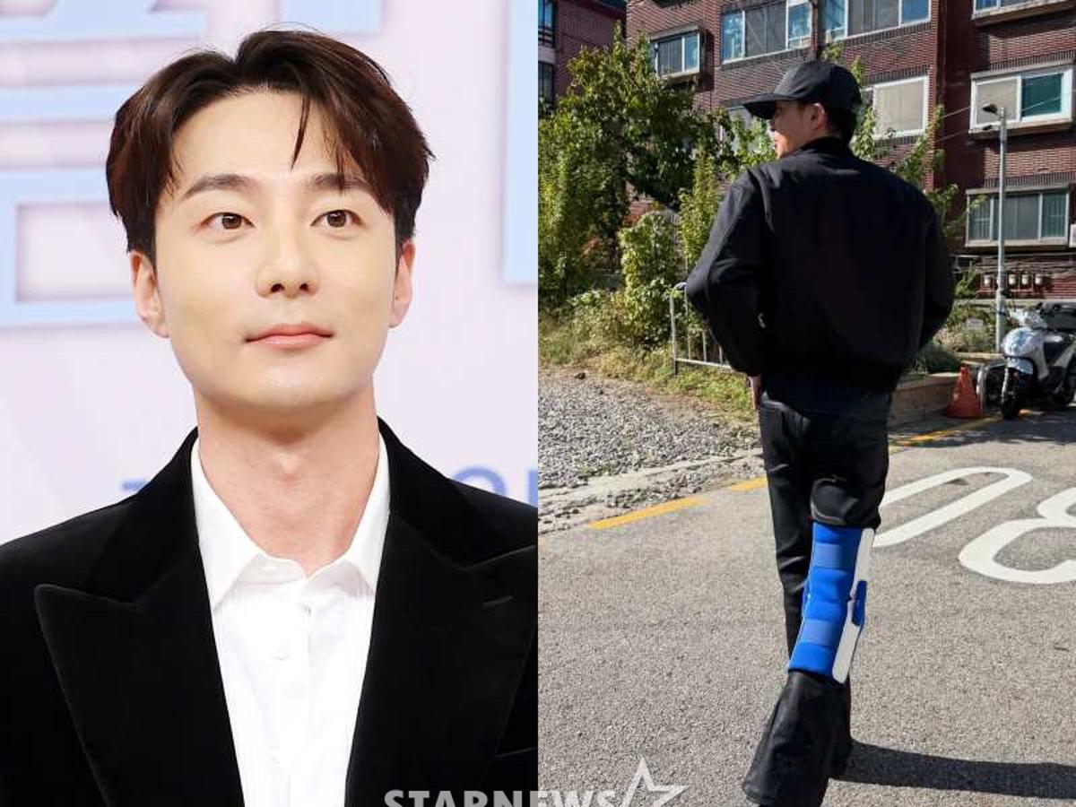 로이킴, 무대서 추락 사고 당해 '충격'..다리 깁스 포착 [스타이슈]
