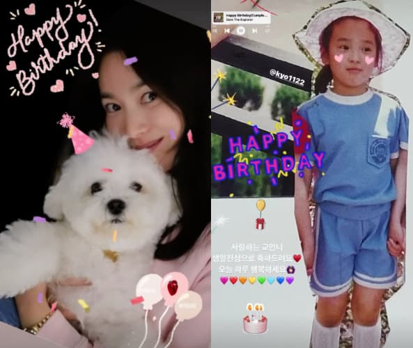 송혜교 42번째 생일날 깜짝 공개 "사랑해"