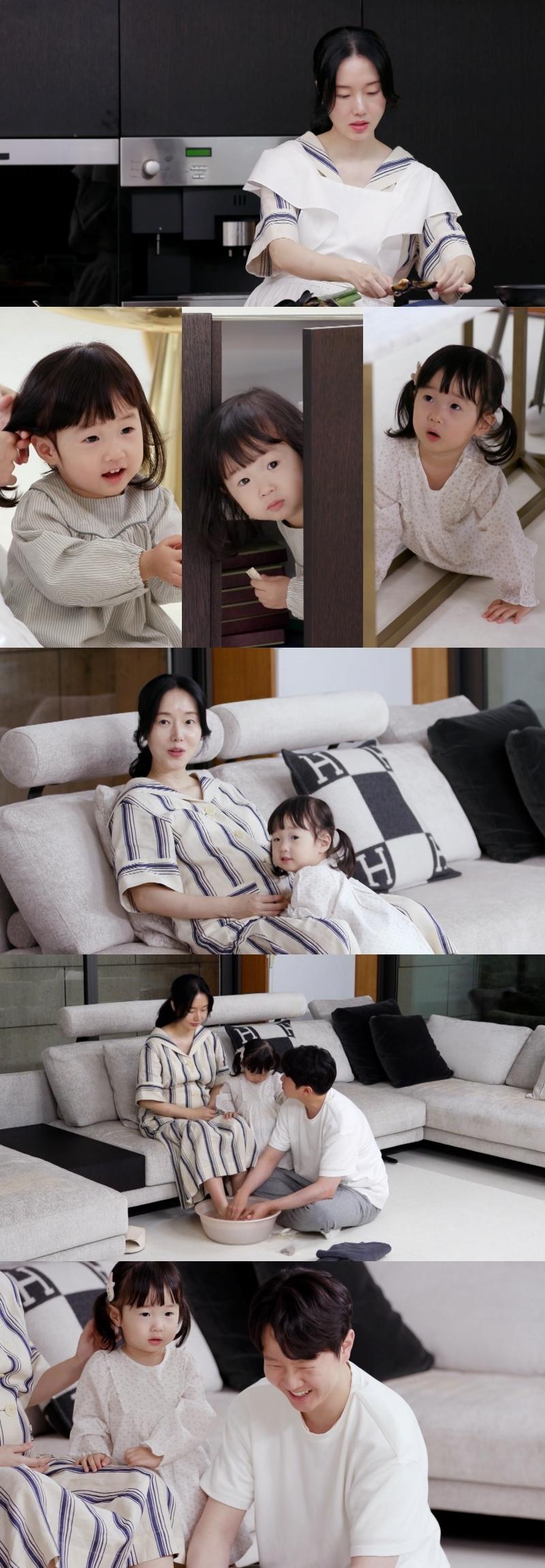 '둘째 임신' 이정현 '♥의사 남편' 로맨틱 마사지에 "감동인데?" [편스토랑]