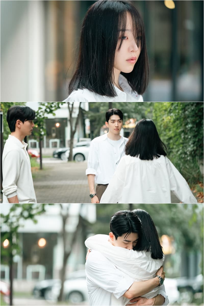'나의 해리에게' 신혜선·강훈, 이진욱 앞 초밀착 포옹..복잡한 쓰리샷