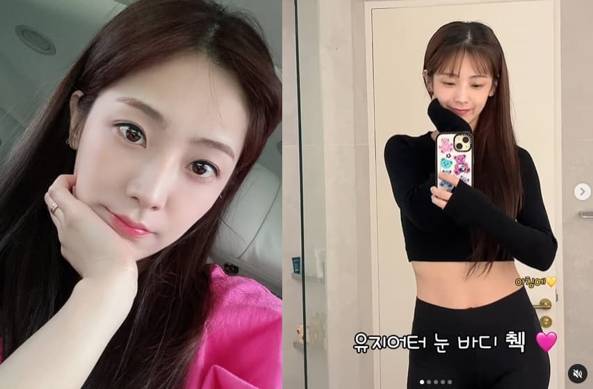 '문희준♥' 소율, 애둘맘 맞나요.."유지어터" 현역 뺨치는 S라인
