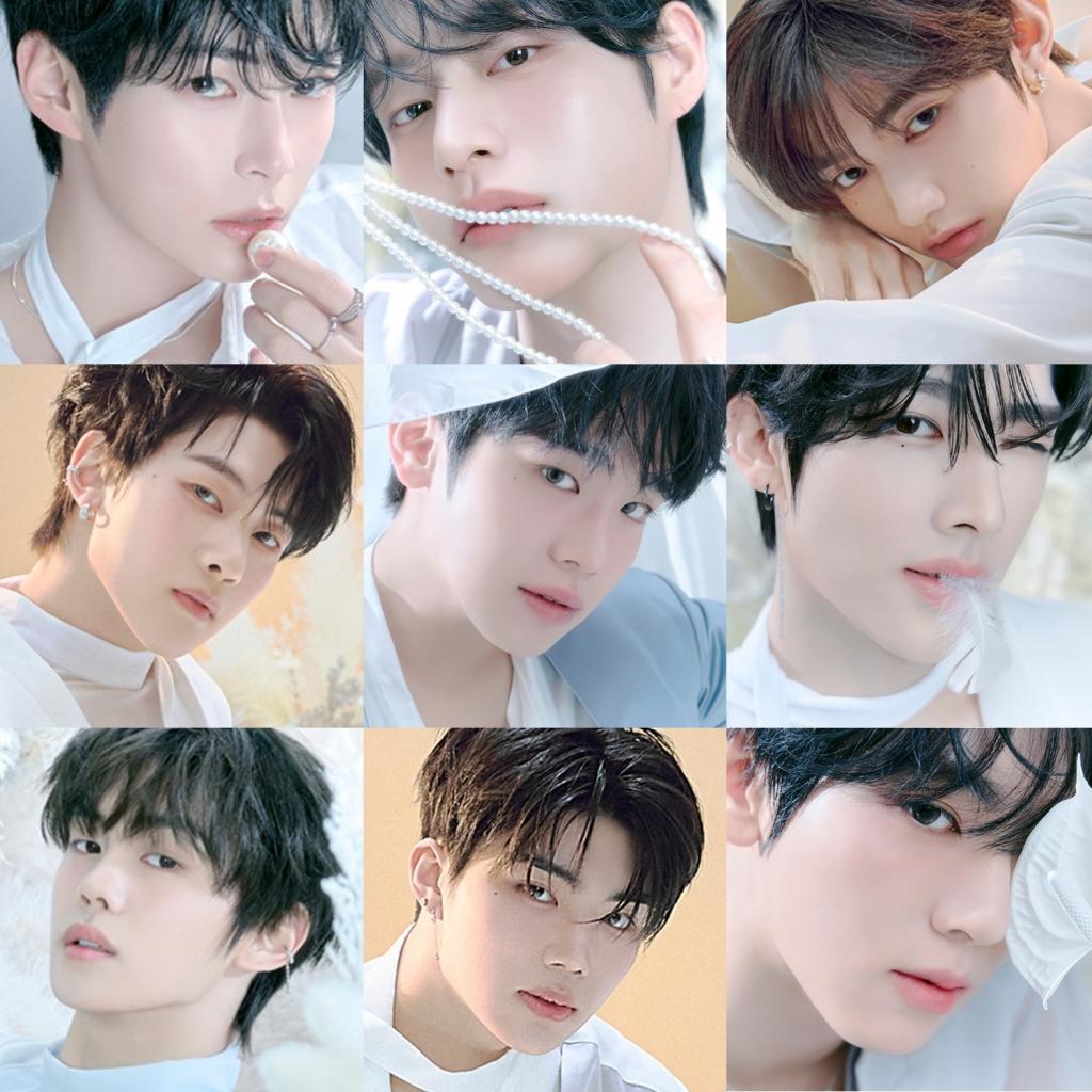 제로베이스원, 미니 5집 'BLUE PARADISE' HIDE 버전 콘셉트 포토 공개..9인9색 '청량 비주얼'