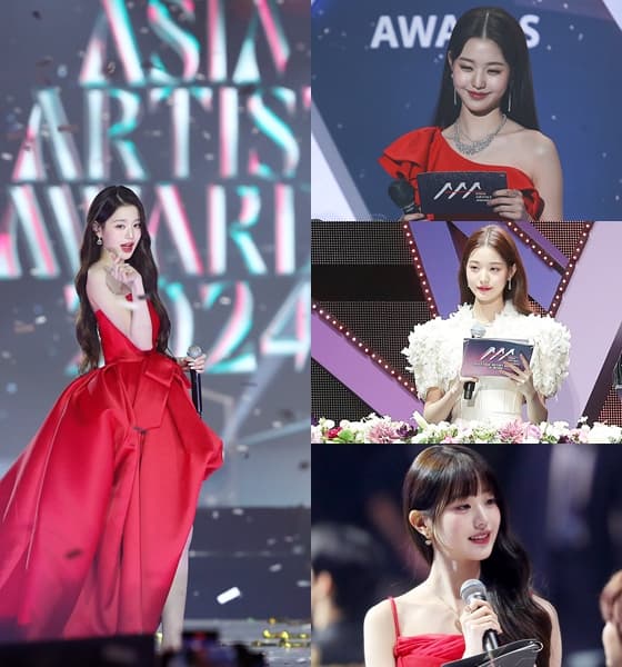 장원영 (오른쪽 위부터 시계 방향으로 AAA 2021 MC 장원영, AAA 2022 MC 장원영, AAA 2023 MC 장원영, AAA 2024 MC 장원영) /사진=AAA 조직위원회
