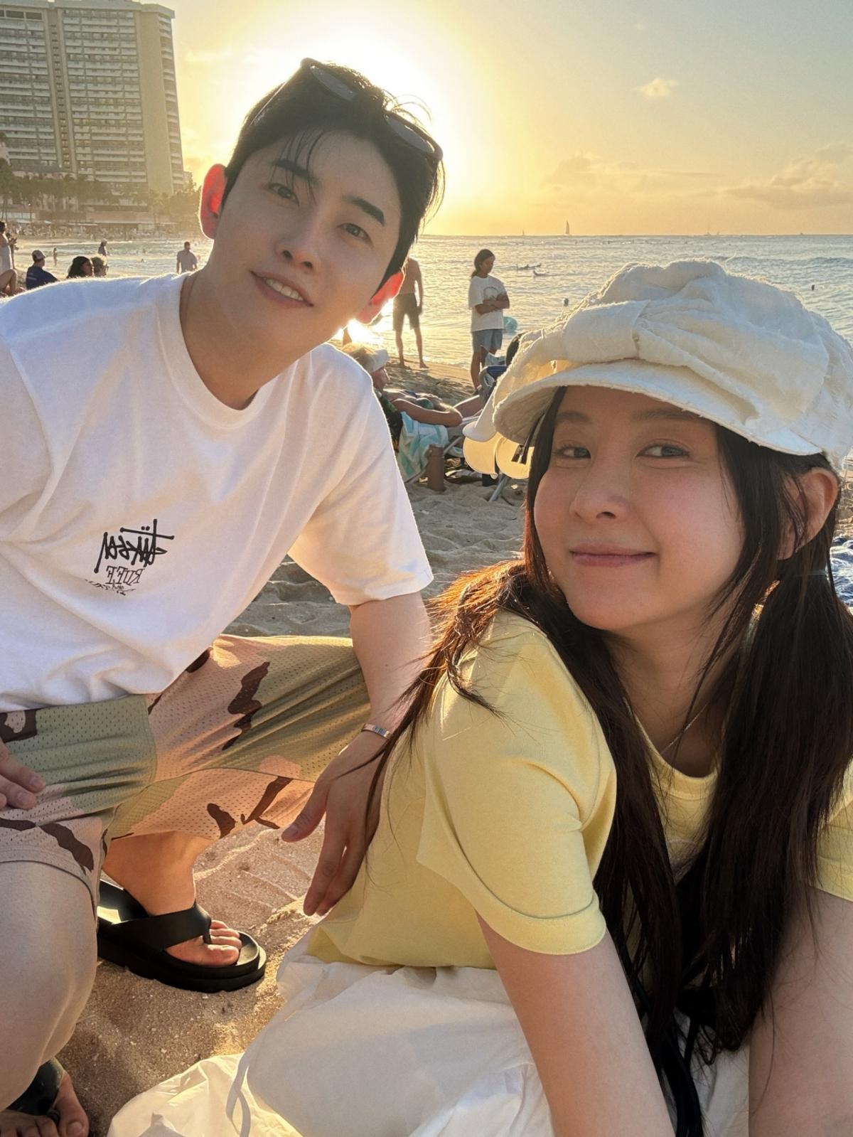 은가은♥박현호, 달콤한 신혼여행 中..하와이로 떠난 부부 [스타이슈]