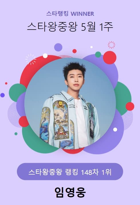 임영웅, 스타왕중왕 148주째 1위..108만 표 '기록적'