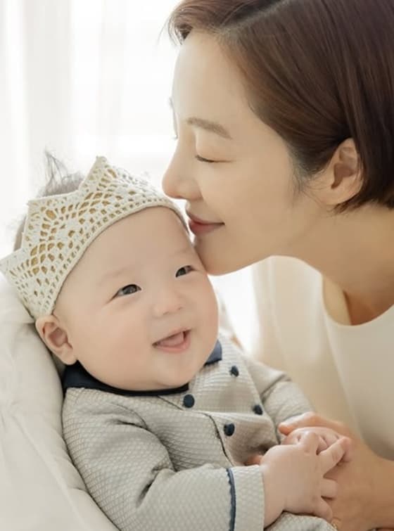 황보라, 子 돌잔치→100일 사진 공개 "귀엽다고 생각했는데 뚱보"