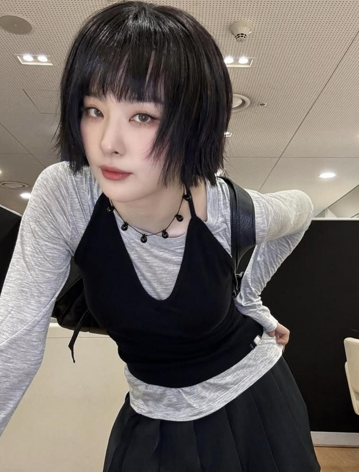 레드벨벳 슬기, 앞머리+단발 파격 변신..김완선 "멋지고 예뻐"[스타IN★]