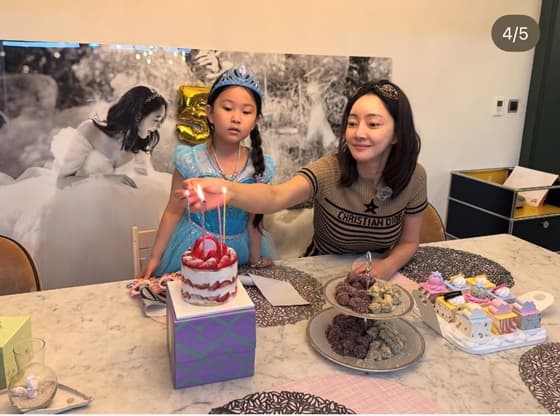 서효림, 5년째 직접 떡까지 만들고..'지극정성' 딸 생일상 공개