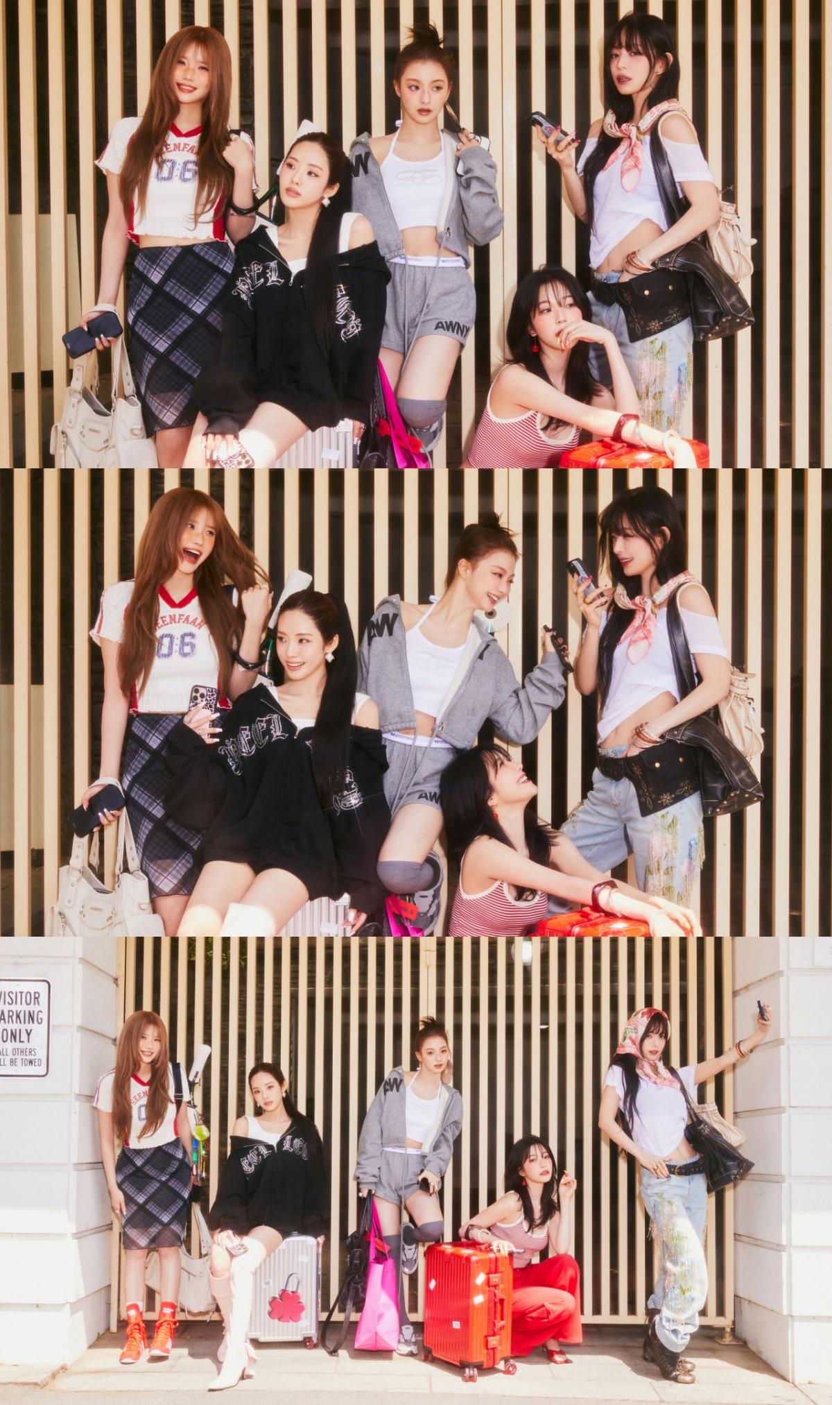 하이브 떠난 프로미스나인, 확 바뀐 비주얼..도도+러블리 스타일링