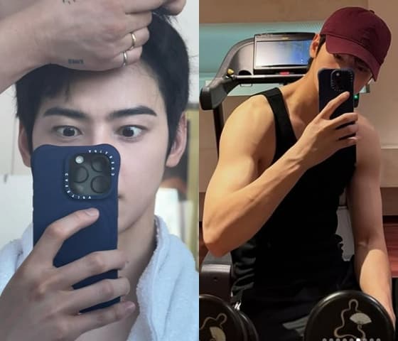 "Ready" 차은우, 어느덧 軍 입대 준비? 머리 빡빡 깎나 싶었는데..