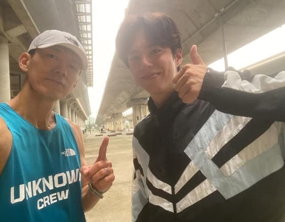 션, 박보검과 새벽부터 러닝 "묻지도 않고 그냥 따라와"