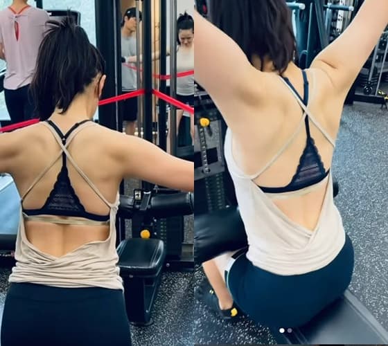 보법이 다른 현빈 부인, '초근접 등근육' 노출이라니!..손예진, 43세 믿기지 않는 '숨멎 뒤태'