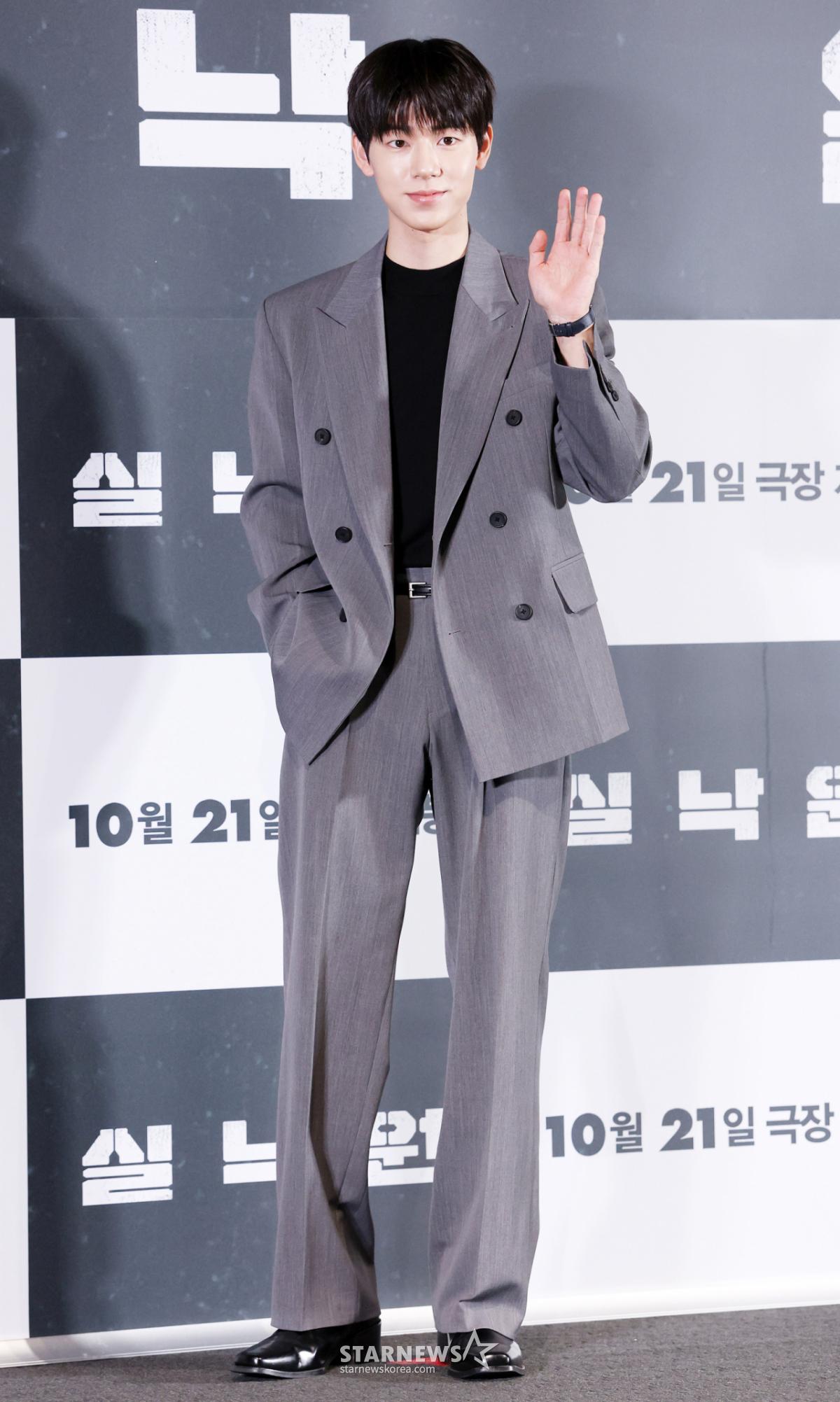 배우 배현성이 12일 서울 용산구 CGV아이파크몰에서 진행된 영화 '실낙원(감독 연상호)' 언론시사회 및 기자간담회에 참석해 포즈를 취하고 있다. /2026.10.12 /사진=김휘선 hwijpg@