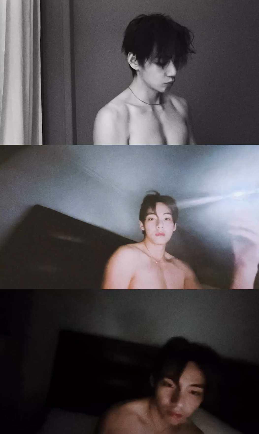 상의 탈의 후 침대에 누워..방탄소년단 뷔, 숨 막히는 섹시미 대방출 [스타이슈]