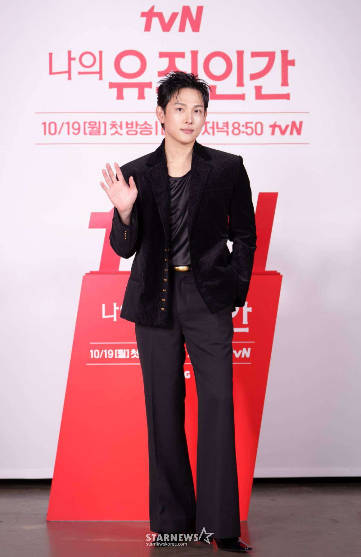 배우 임시완이 14일 오후 온라인으로 진행된 tvN 월화드라마 '나의 유죄인간' 제작발표회에 참석해 포즈를 취하고 있다. /사진제공=CJENM 2026.10..14 /사진=이동훈 photoguy@