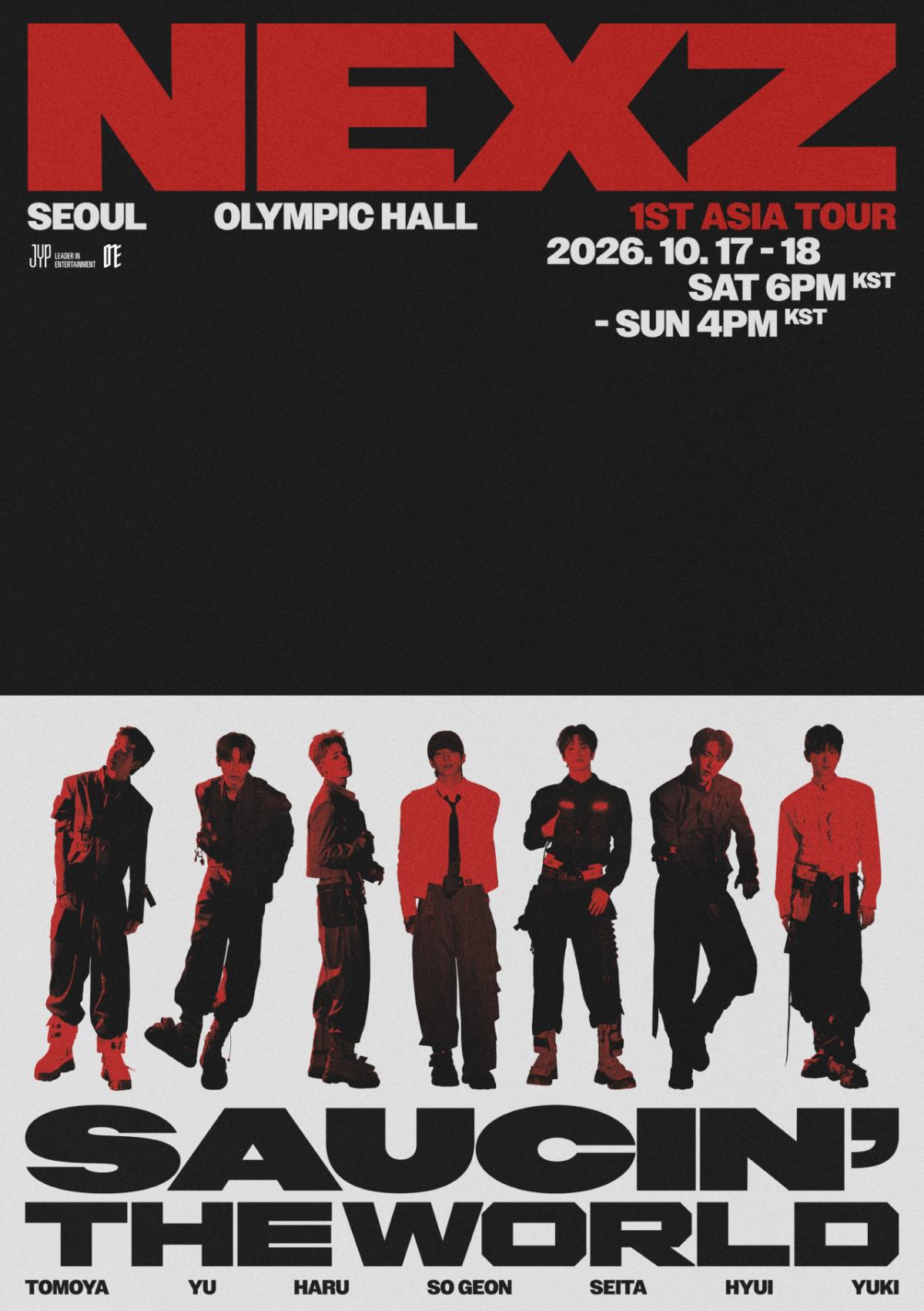 NEXZ, 첫 아시아 투어 < SAUCIN' THE WORLD > 서울 공연 D-1..기대감 최고조