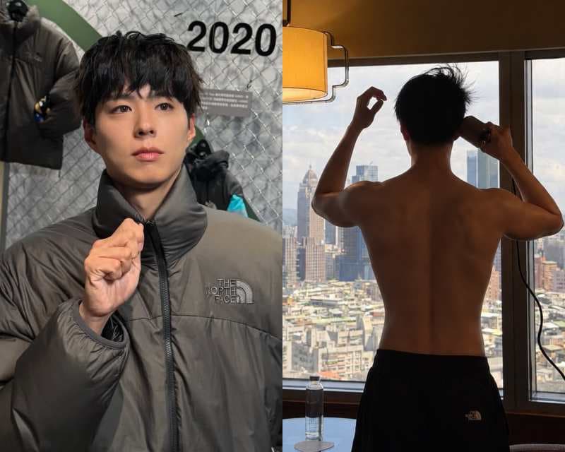 박보검, 얼굴은 소년인데 어깨는 태평양..상의 탈의 '반전 자태'