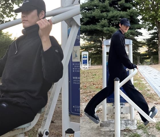 김우빈 맞아? '산스장'서 포착..♥신민아와 결혼하더니 '아재美 폴폴'