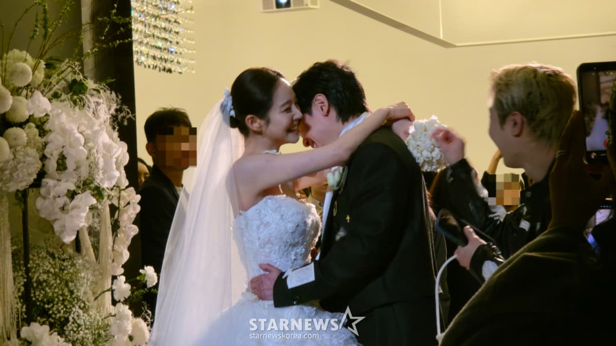 "왜 안 해!" 강균성, ♥유하진과 '키스 없는' 결혼식..끝까지 '순결 지킴이' [종합]