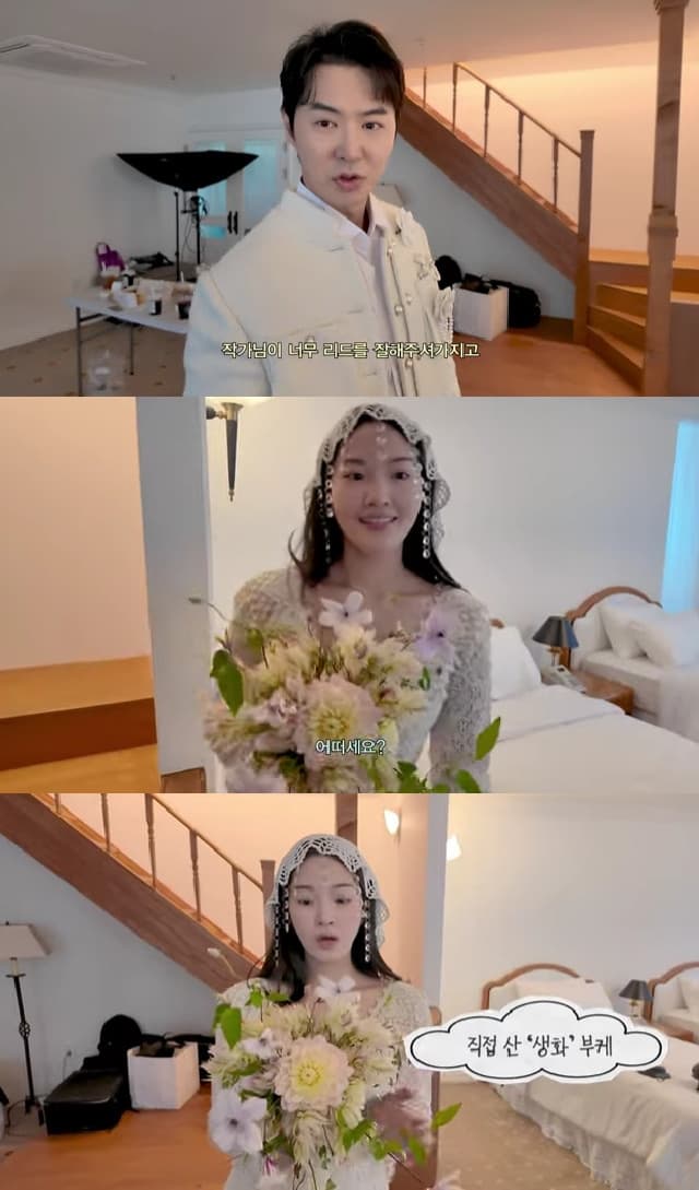 류이서, 유산 아픔 딛고 리마인드 웨딩..전진 "고맙고 미안해 울컥"