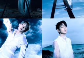 "Comeback D-7" P1Harmony, pure white, dreamy visual