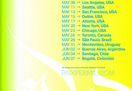 Ив, тур по Америке в мае этого года.Тур по 14 городам Северной и Южной Америки.