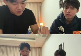 "Lee Jun-hyuk's son." Lee Jun-su, a freshman at Chung-Ang University.."I'll gain 7kg after the entrance exam"