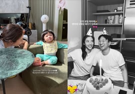 ソン·ダンビ「愛嬌の塊」 ♥ヘイに向けた笑顔..幸せがいっぱいの三家族