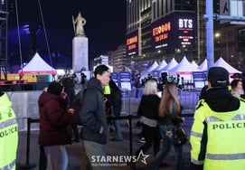 面临BTS回归演出的光化门广场 [★照片]