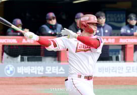 [一下子] 金在奂面对朴世雄打出"第四局平分2垒打"