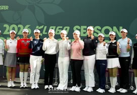 [Photo] "Golf suit looks better on you."KLPGA promotional ambassadors