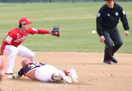 [At one go] Daryl, who made a double by changing hands