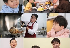 "Sudol." Eun-Woo is excited by the taste of spring greens..Chef Kim Mi-ryeong shows off her hands