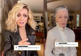 "An 85-year-old grandmother actor is not old enough to put on makeup. "Is that enough for the malicious comments?" responded to the photo