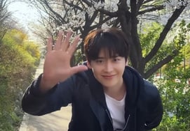 IU ♥ Lee Jong-seok, the visual that shines more under the cherry blossoms.."Join the ranks of cherry blossoms"