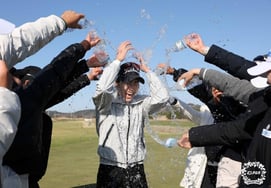 «Пятая расширенная гонка вооружений → Кан Джи Сон, впечатленный победой впервые за 9 лет», Кан Джи Сон, лидер Gunsan CC Dream Tour, «Обеспечивший право посева в этом году... Я выиграю регулярный тур в следующем году и выиграю.