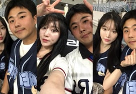 Cặp đôi Nam Tae Woong - Park Da Young - nhân vật chính số 1 của dự án đạt được điều ước fan hâm mộ Doosan