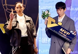 [B-Hind ★] V-League men's and women's MVP battle, Han player's talk charisma vs Silva supermodel charisma