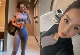 Kim Hee-jung, confident in full-body tights Pilates outfit: "The ultimate institutional investor is amazing."