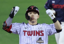 [フォト] 文成周「満塁チャンスは逃さない」