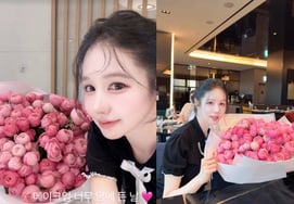 Receiving Hermès and even a bouquet of flowers.. 16th season Ok-soon: "I love it so much" full of happiness